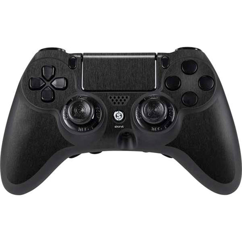 Black Brushed Steel Texture PlayStation PS4 Skins