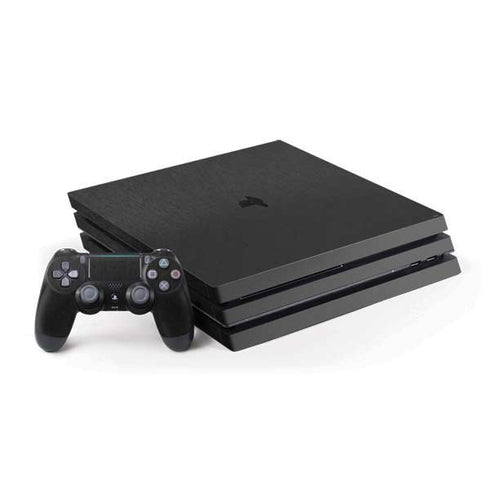 Black Brushed Steel Texture PlayStation PS4 Skins