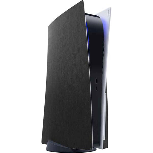 Black Brushed Steel Texture PlayStation PS5 Skins