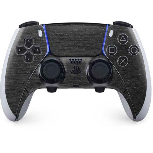 Specialty Vinyl Black Brushed Steel Texture PS5 DualSense Edge Pro Controller Skin