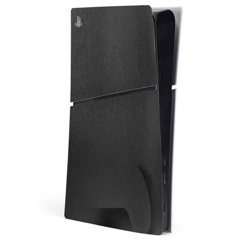 Black Brushed Steel Texture PlayStation PS5 Skins
