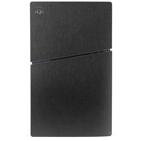 Specialty Vinyl Black Brushed Steel Texture PS5 Slim Digital Edition Console Skin