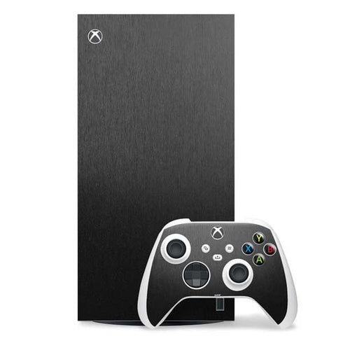 Black Brushed Steel Texture Xbox Series X Skins