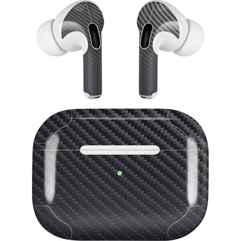 Black Carbon Fiber Specialty Texture Material AirPods Skins