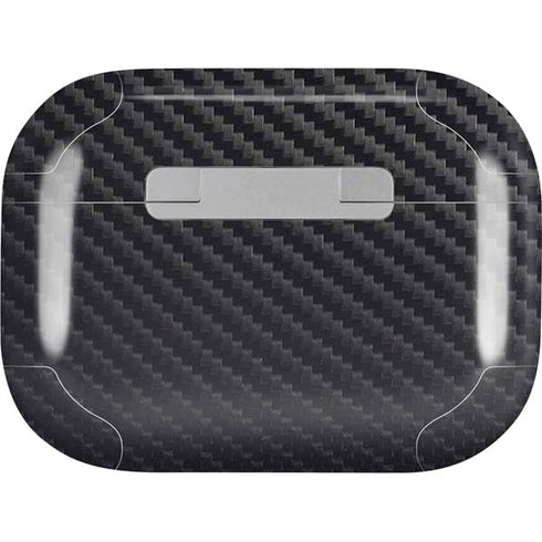 Black Carbon Fiber Specialty Texture Material AirPods Skins