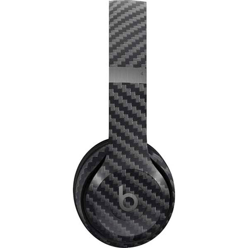 Black Carbon Fiber Specialty Texture Material Beats Solo 4 Wireless Headphones Skin