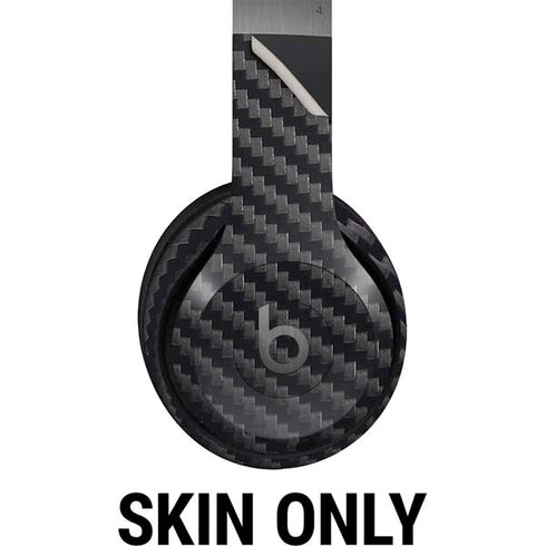 Black Carbon Fiber Specialty Texture Material Beats Solo 4 Wireless Headphones Skin