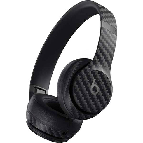 Black Carbon Fiber Specialty Texture Material Beats Solo 4 Wireless Headphones Skin
