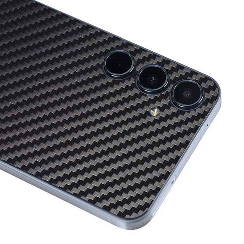 Black Carbon Fiber Specialty Texture Material Galaxy A35 5G Skin
