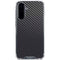 Black Carbon Fiber Specialty Texture Material Galaxy A36 5G Clear Case
