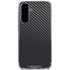 Black Carbon Fiber Specialty Texture Material Galaxy A36 5G Clear Case
