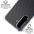 Black Carbon Fiber Specialty Texture Material Galaxy A36 5G Clear Case