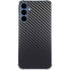 Black Carbon Fiber Specialty Texture Material Galaxy A55 5G Clear Case
