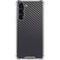Black Carbon Fiber Specialty Texture Material Galaxy S24 FE Clear Case