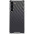 Black Carbon Fiber Specialty Texture Material Galaxy S24 FE Clear Case