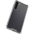 Black Carbon Fiber Specialty Texture Material Galaxy S24 FE Clear Case