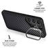 Black Carbon Fiber Specialty Texture Material Galaxy S25 Kickstand Case