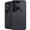 Black Carbon Fiber Specialty Texture Material Galaxy S25 Plus Kickstand Case