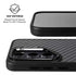 Black Carbon Fiber Specialty Texture Material Galaxy S24 Plus Kickstand Case