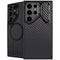 Black Carbon Fiber Specialty Texture Material Galaxy S25 Ultra Kickstand Case