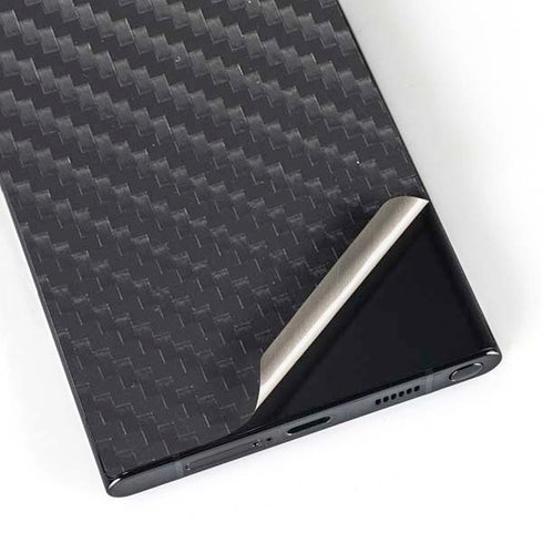 Black Carbon Fiber Specialty Texture Material Galaxy S24 Ultra Skin