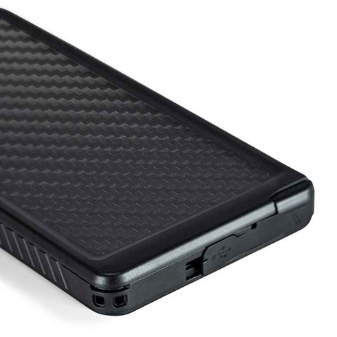 Black Carbon Fiber Specialty Texture Material Galaxy S24 Ultra Waterproof Case