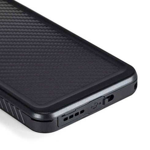 Black Carbon Fiber Specialty Texture Material Galaxy S24 Waterproof Case