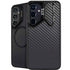 Black Carbon Fiber Specialty Texture Material Galaxy S25 FE Kickstand Case