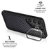 Black Carbon Fiber Specialty Texture Material Galaxy S25 FE Kickstand Case