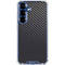 Black Carbon Fiber Specialty Texture Material Galaxy S25 Plus Clear Case