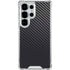Black Carbon Fiber Specialty Texture Material Galaxy S25 Ultra Clear Case