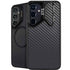 Black Carbon Fiber Specialty Texture Material Galaxy S26 Kickstand Case