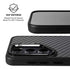 Black Carbon Fiber Specialty Texture Material Galaxy S26 Plus Kickstand Case