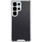 Black Carbon Fiber Specialty Texture Material Galaxy S26 Ultra Clear Case
