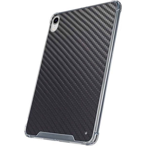 Black Carbon Fiber Specialty Texture Material iPad 11th Gen (2025) Clear Case
