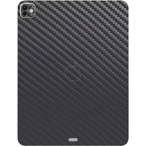 Black Carbon Fiber Specialty Texture Material iPad Pro 13in M4 (2024) Skin