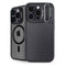 Black Carbon Fiber Specialty Texture Material iPhone 13 Pro Kickstand Case