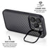 Black Carbon Fiber Specialty Texture Material iPhone 13 Pro Max Kickstand Case