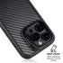 Black Carbon Fiber Specialty Texture Material iPhone 14 Pro Max Kickstand Case