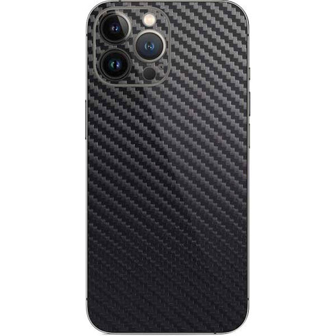 Black Carbon Fiber Specialty Texture Material iPhone 15 Pro Max Skin