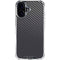Black Carbon Fiber Specialty Texture Material iPhone 16 Plus Clear Case