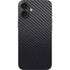 Black Carbon Fiber Specialty Texture Material iPhone 16 Plus Skin
