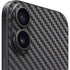 Black Carbon Fiber Specialty Texture Material iPhone 16 Plus Skin