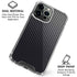 Black Carbon Fiber Specialty Texture Material iPhone 16 Pro Max Clear Case