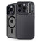 Black Carbon Fiber Specialty Texture Material iPhone 16 Pro Max Kickstand Case