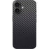 Black Carbon Fiber Specialty Texture Material iPhone 16 Skin