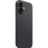 Black Carbon Fiber Specialty Texture Material iPhone 16 Skin