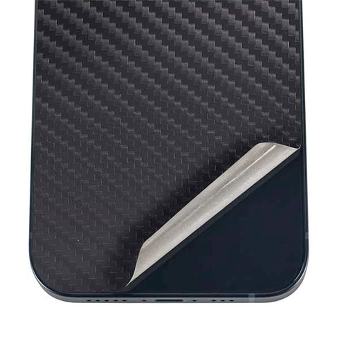 Black Carbon Fiber Specialty Texture Material iPhone 16 Skin