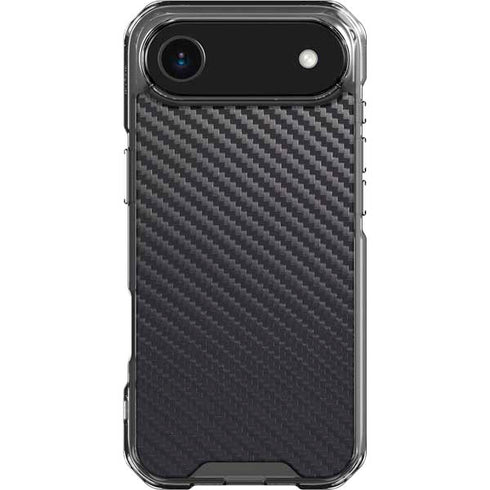 Black Carbon Fiber Specialty Texture Material iPhone 17 Air Clear Case