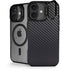 Black Carbon Fiber Specialty Texture Material iPhone 17 Kickstand Case